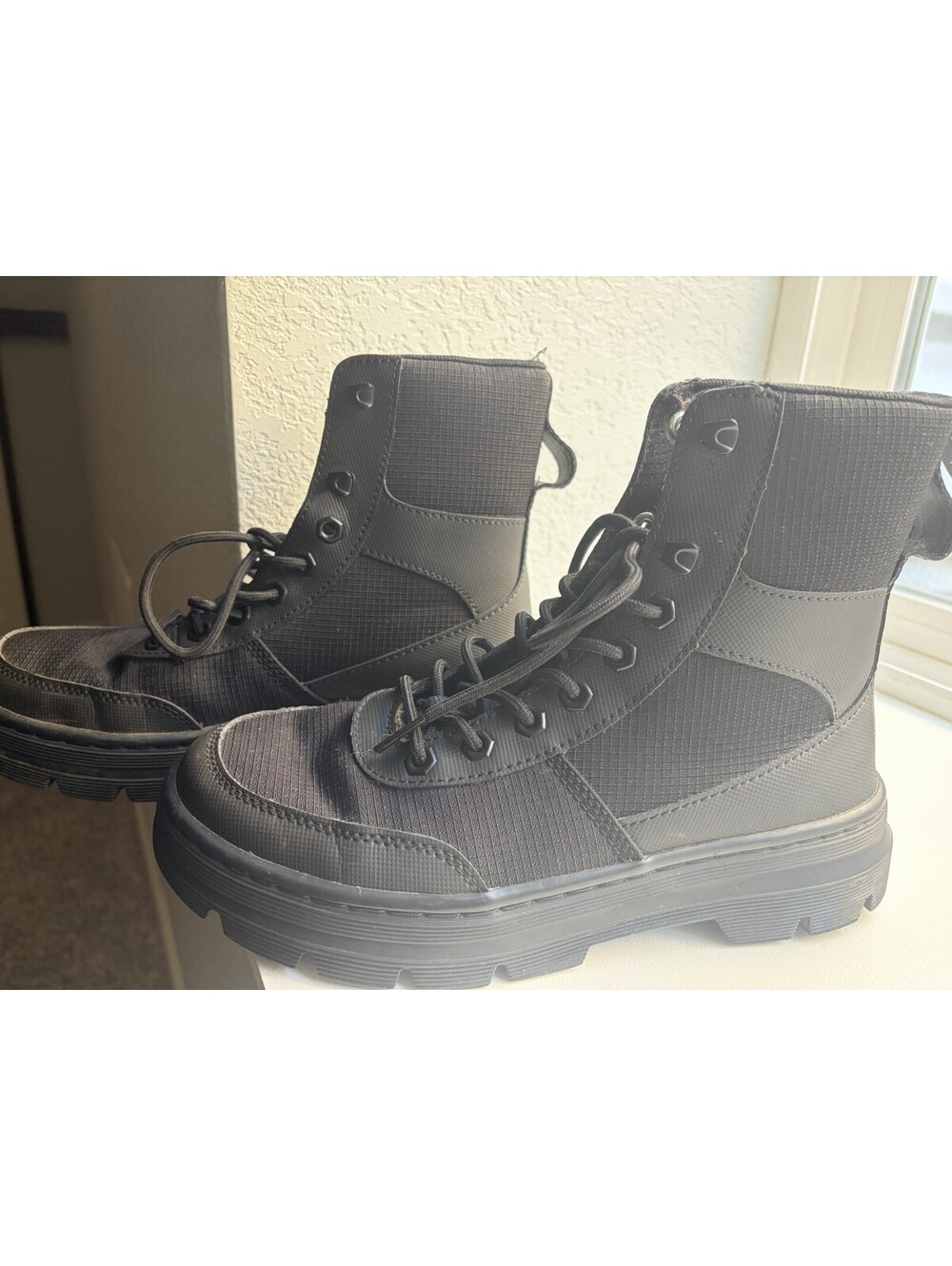Dr. Martens Combs Tech Combat Boots In 8lack Woman’s 8 Read
